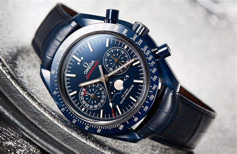 omega speedmaster blue side of moon